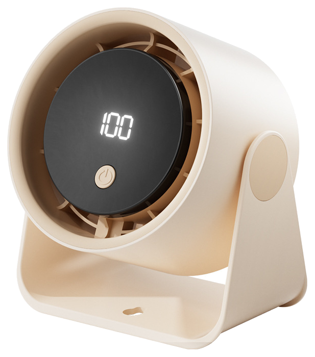 A cream desktop fan from the FONVEO collection