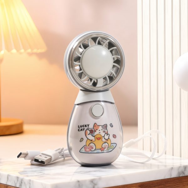 Gray Cat USB rechargeable mini handheld fan