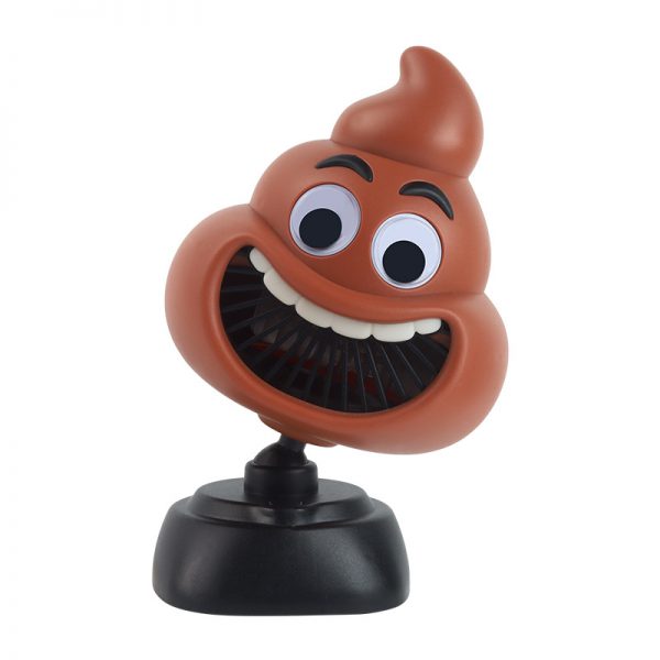 USB Rechargeable Cartoon Poop Desktop Fan