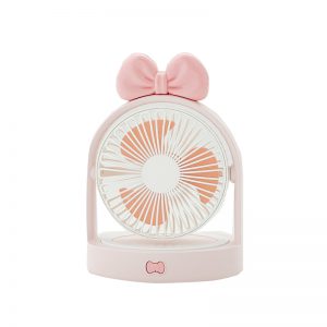 Pink Big Bow USB rechargeable desktop fan