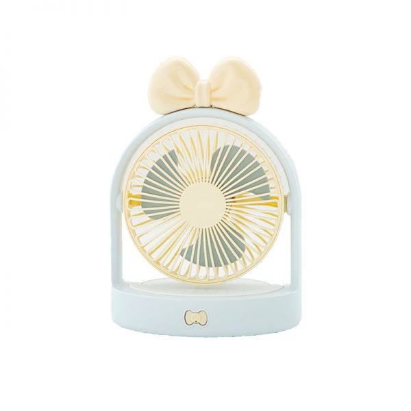 Blue Big Bow USB rechargeable desktop fan