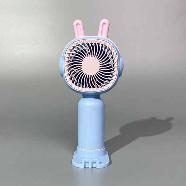 USB Rechargeable Mini Handheld Fan with Animal Ears
