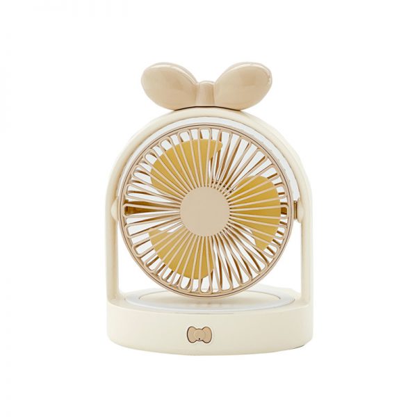 Coffee Small Bow USB rechargeable desktop fan