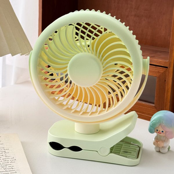 Rechargeable Mini Clip-On Desktop Fan