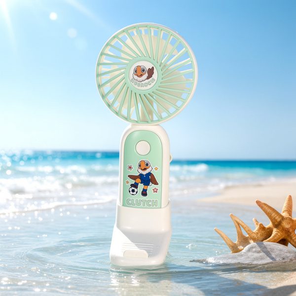USB Rechargeable Cartoon Handheld Fan with Stand
