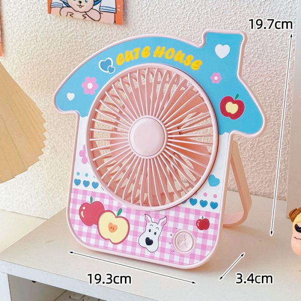 Apple Cabin USB rechargeable desktop fan