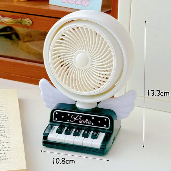 USB Rechargeable Piano Mini Desktop Fan