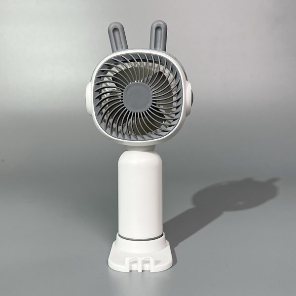 USB Rechargeable Mini Handheld Fan with Animal Ears