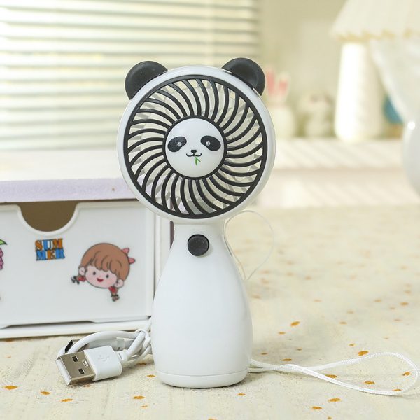 White Panda USB rechargeable handheld fan