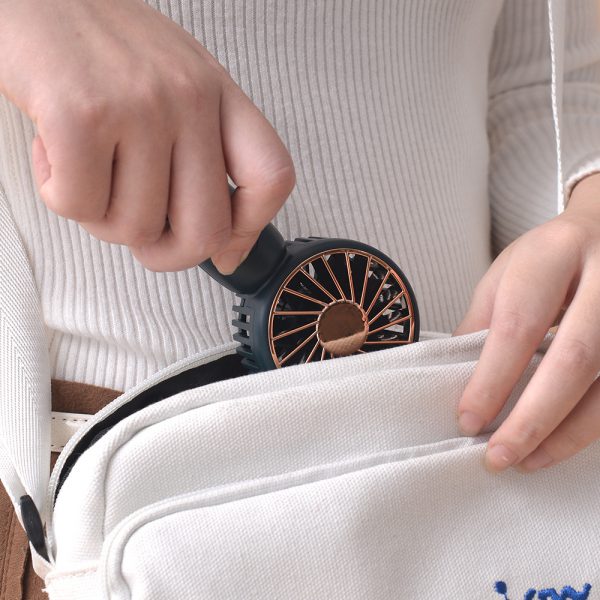 H2 Pro Mini Rechargeable Handheld Fan with Carabiner