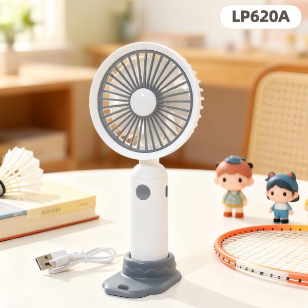 White (Fresh) USB rechargeable mini handheld fan
