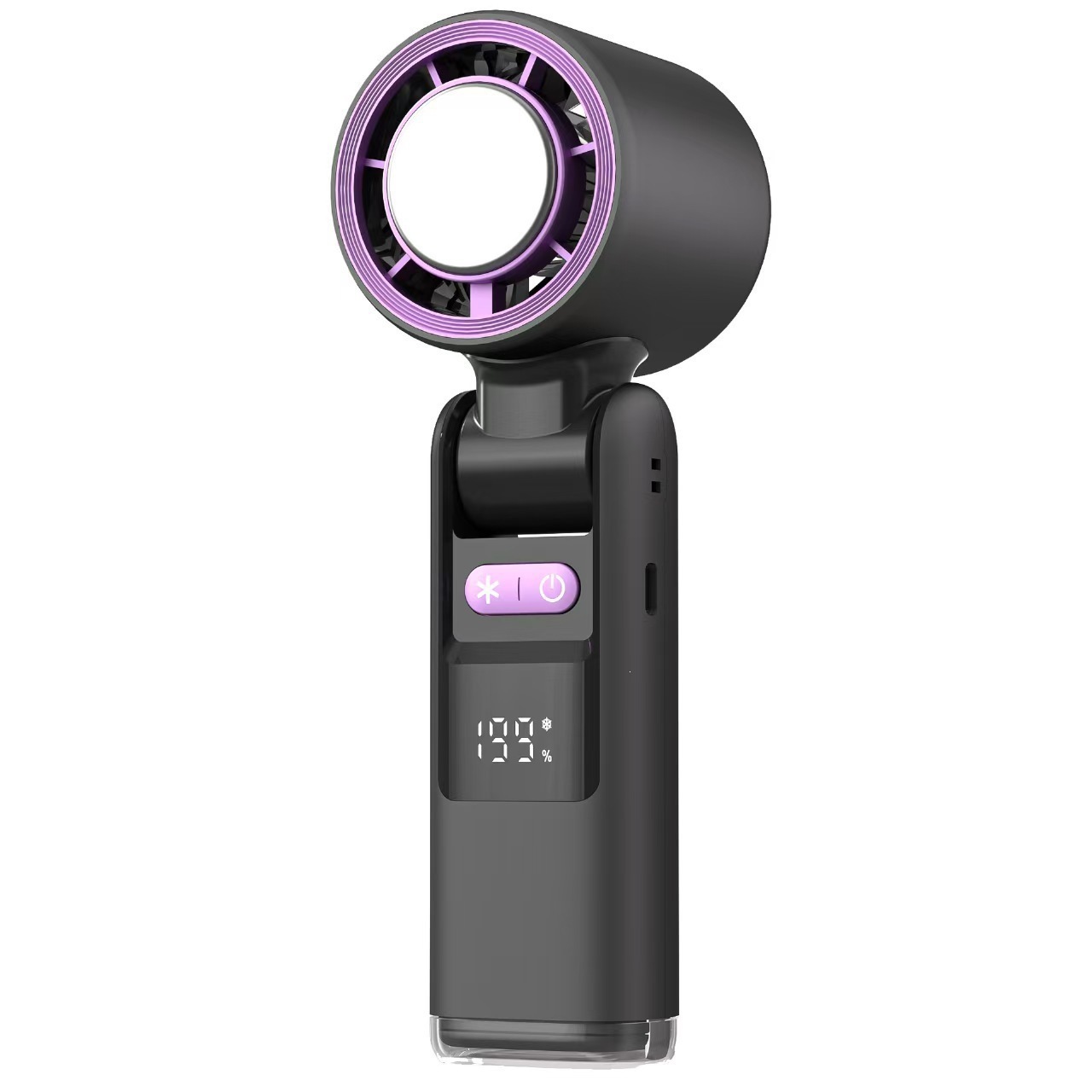 801 Foldable Handheld Cooling Fan with Digital Display — detail 2