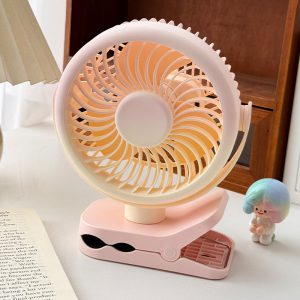 Rechargeable Mini Clip-On Desktop Fan