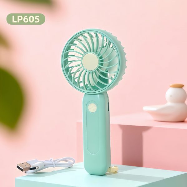 Lake Green (Ring Handle) USB rechargeable mini handheld fan