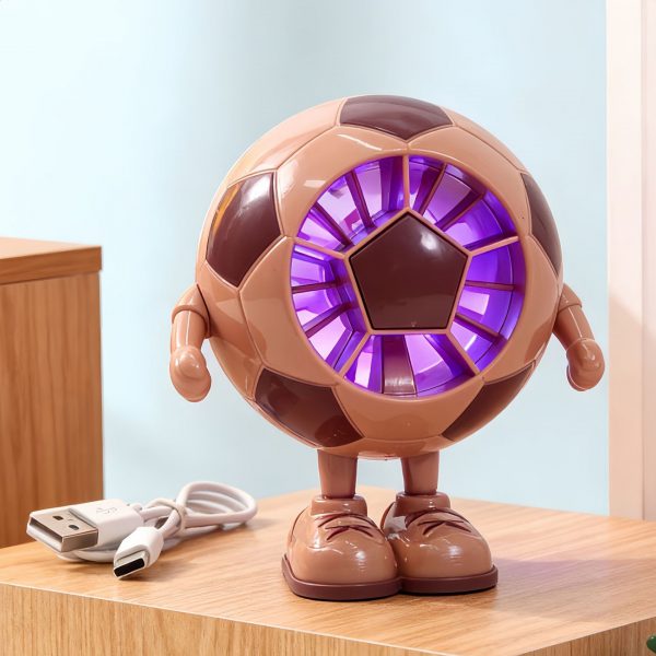 Brown football - style b rechargeable desktop fan