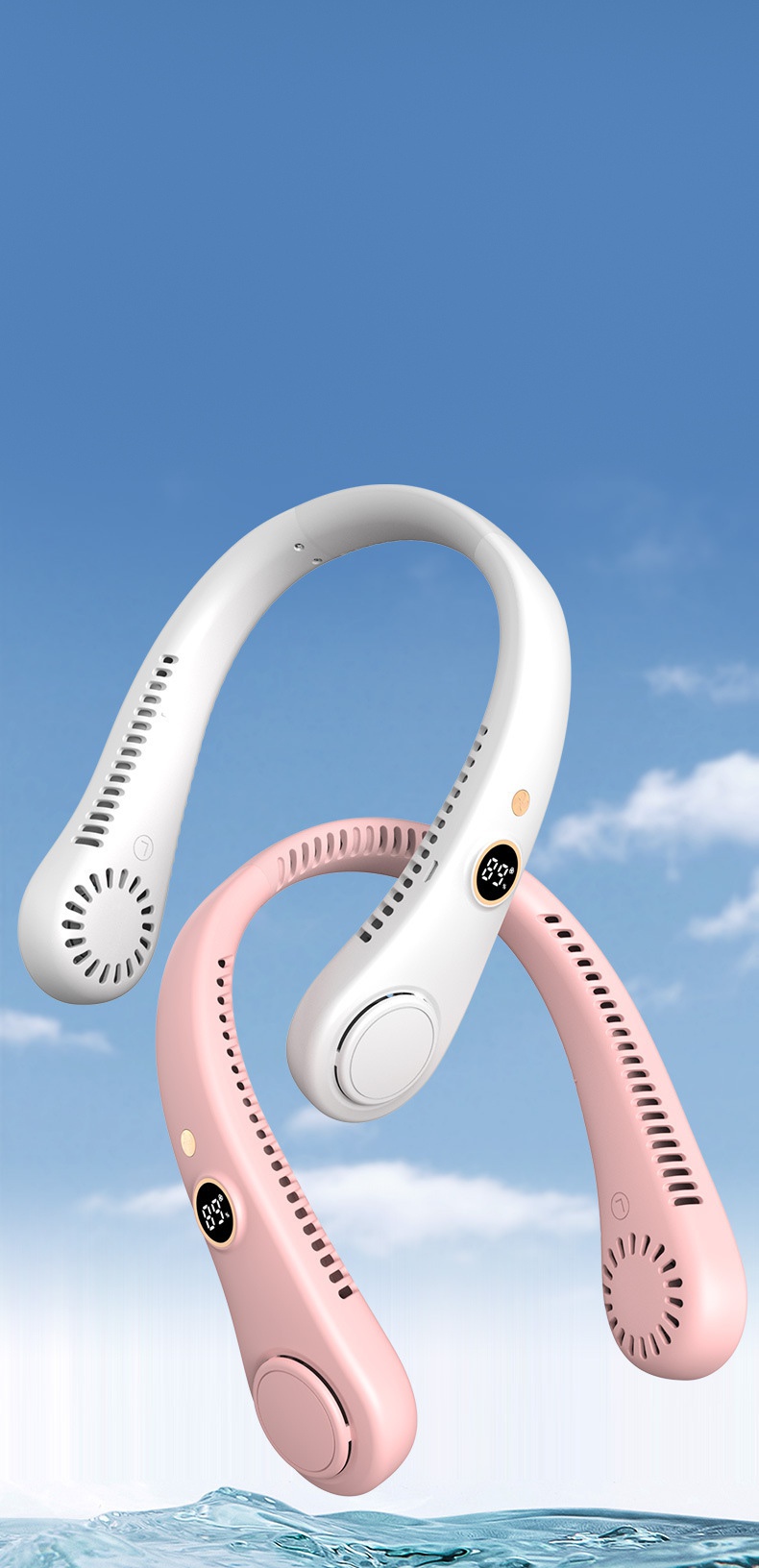 X9 Rechargeable Neck Fan — detail 1