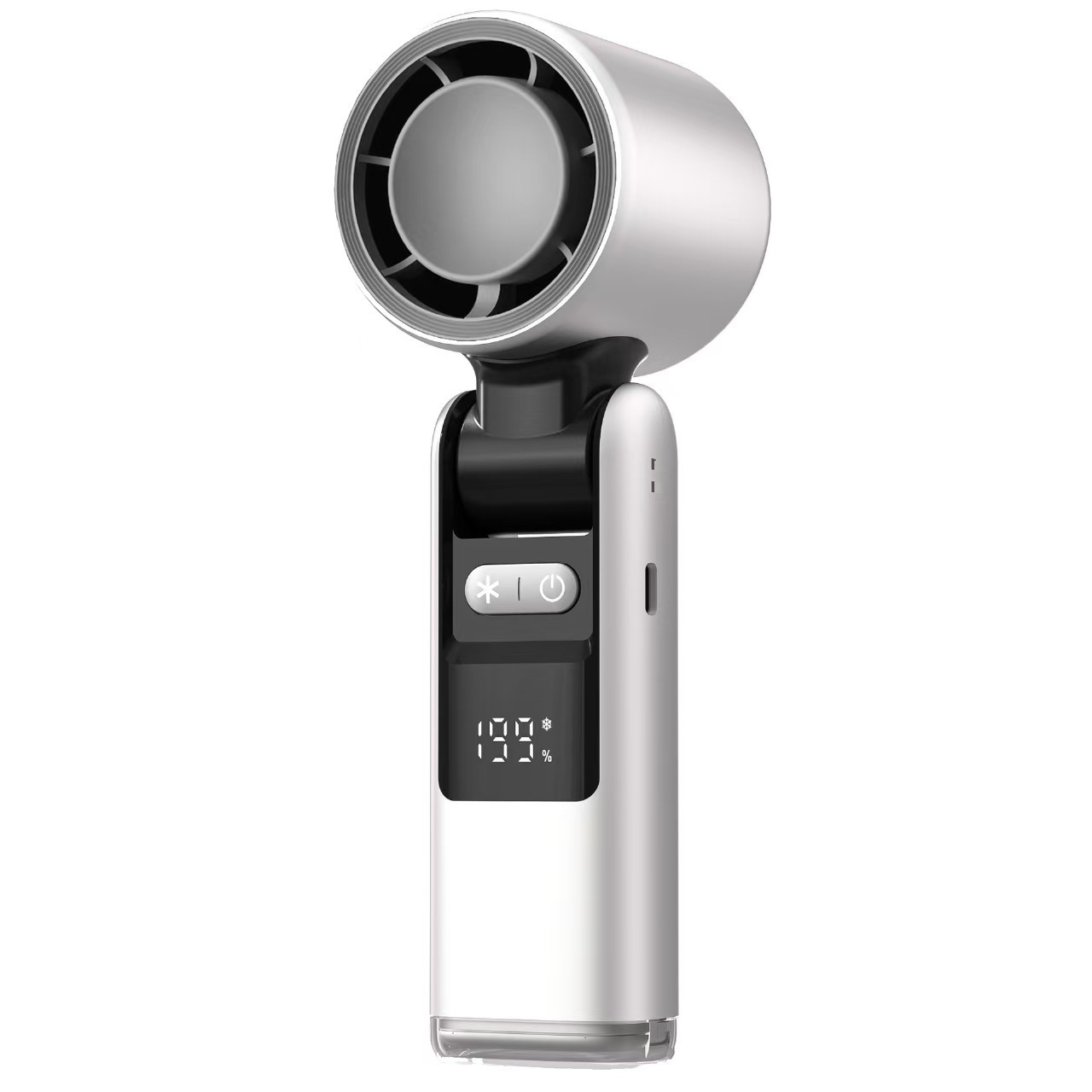 801 Foldable Handheld Cooling Fan with Digital Display — detail 1