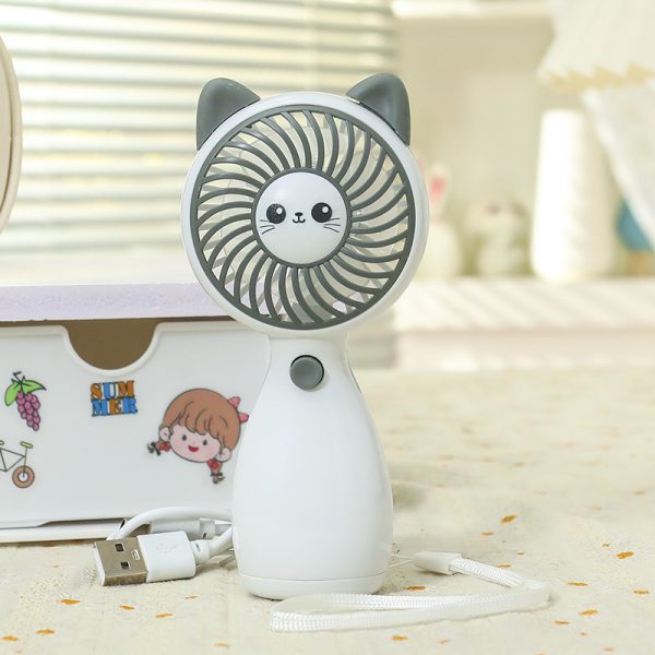 White Cat USB rechargeable handheld fan