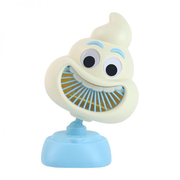 USB Rechargeable Cartoon Poop Desktop Fan