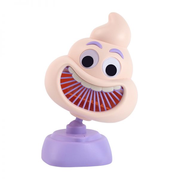 USB Rechargeable Cartoon Poop Desktop Fan