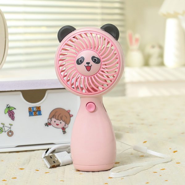 Pink Panda USB rechargeable handheld fan
