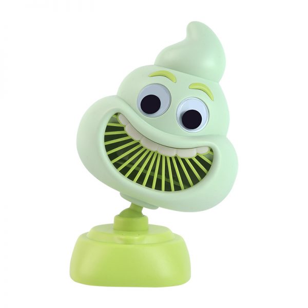 USB Rechargeable Cartoon Poop Desktop Fan