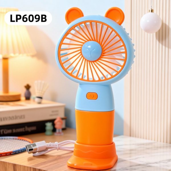 Orange LP609B Bear USB rechargeable mini fan