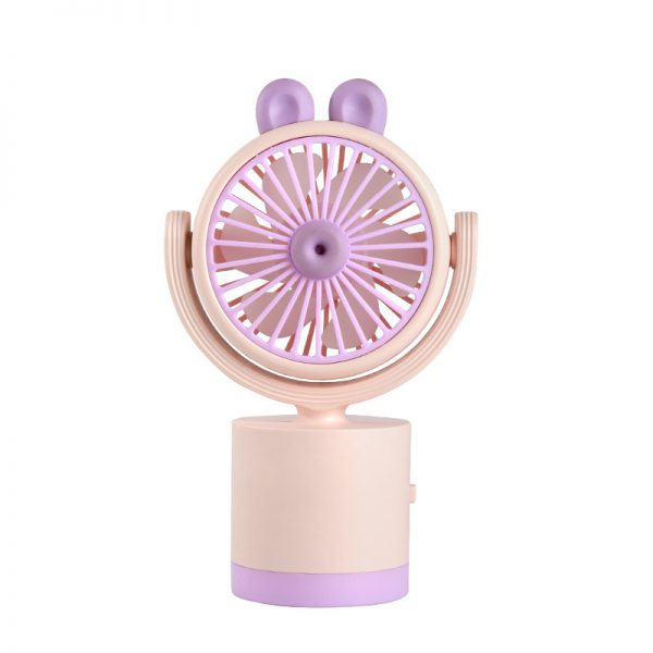USB Rechargeable Rabbit Mini Fan with Style Options