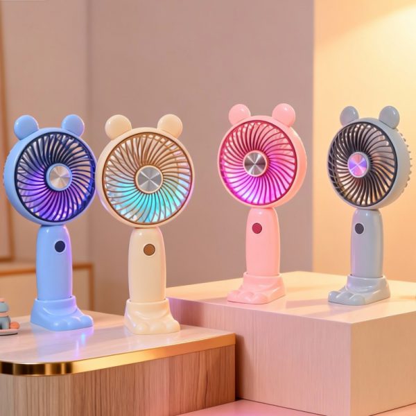 Handheld desktop fan product view 3