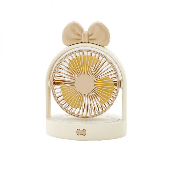Coffee Big Bow USB rechargeable desktop fan