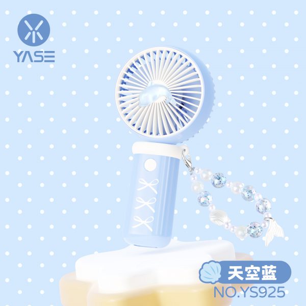 USB Rechargeable Cartoon Handheld Mini Fan with 3 Speeds