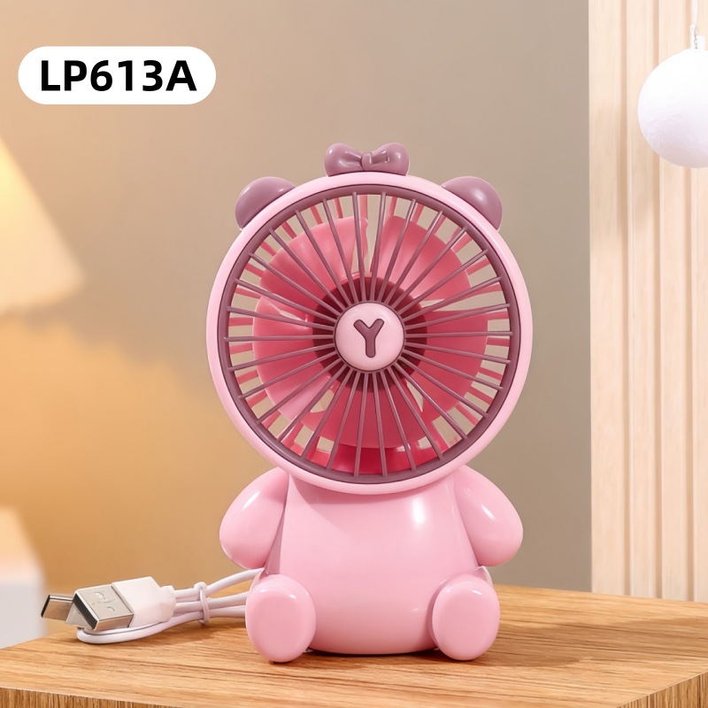 Bear & Cat USB Rechargeable Mini Desk Fan