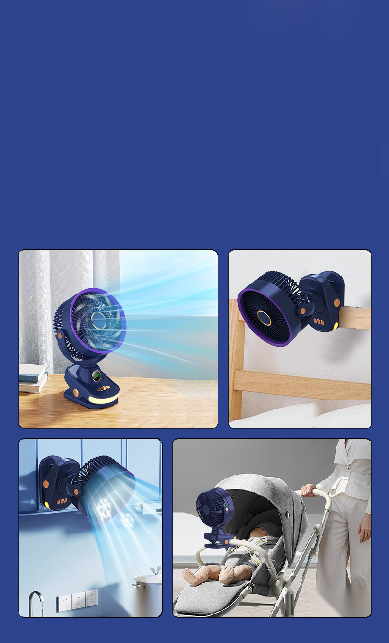 R36 Oscillating Clip-On Fan with Digital Display — detail 1