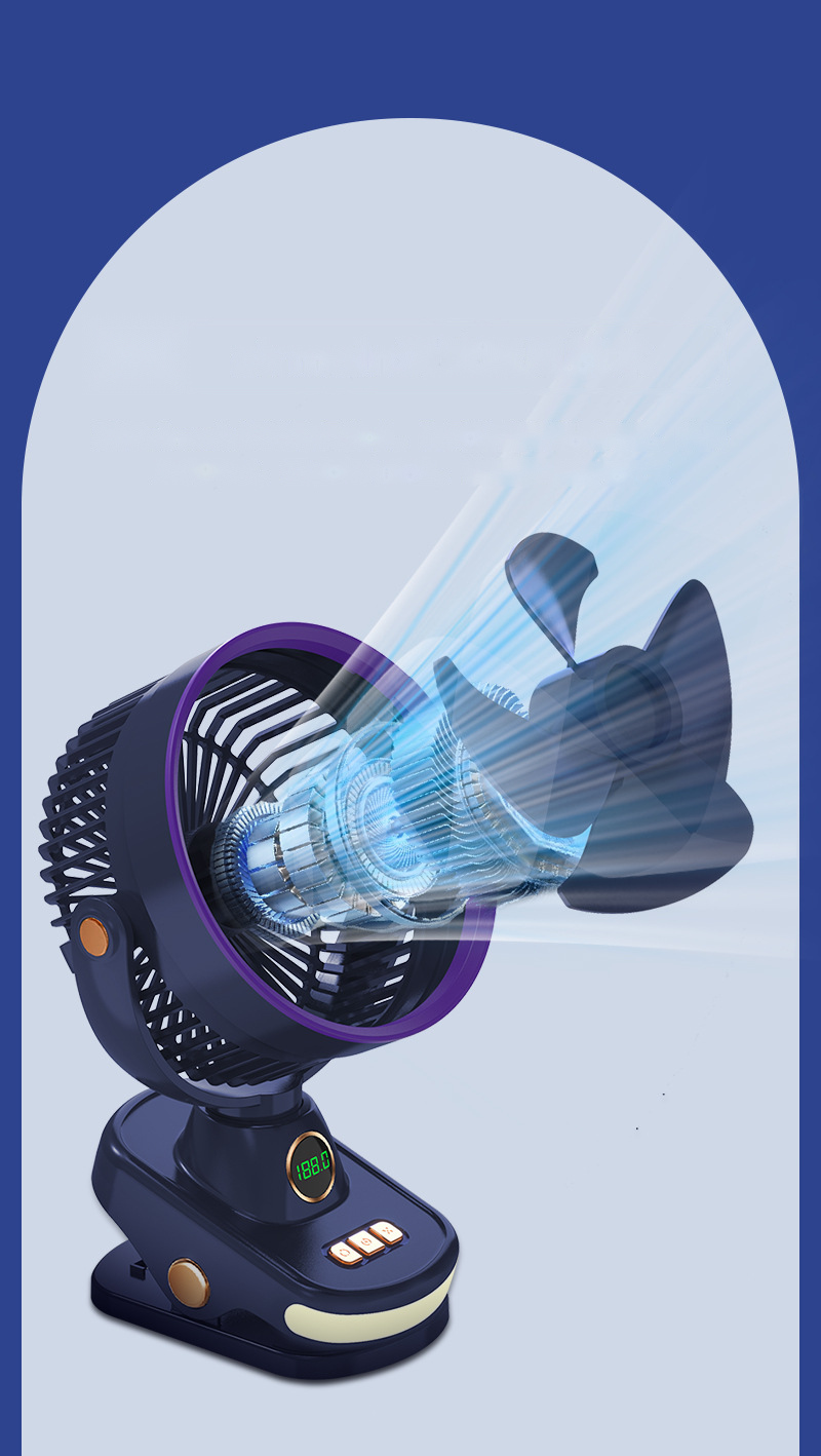R36 Oscillating Clip-On Fan with Digital Display — detail 6