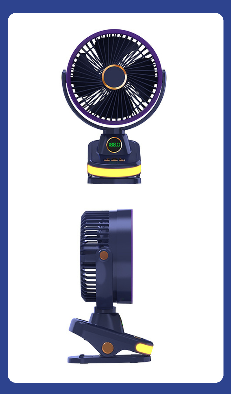 R36 Oscillating Clip-On Fan with Digital Display — detail 11